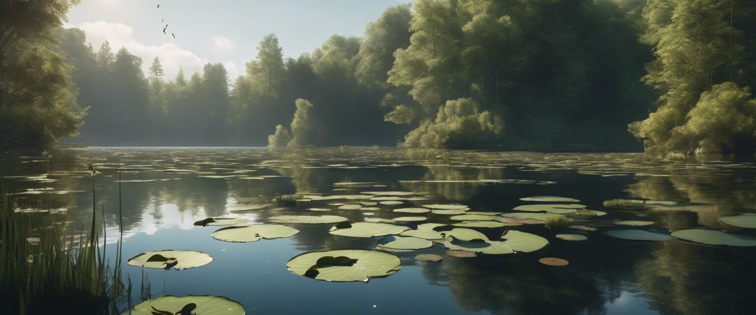 Bass in lake