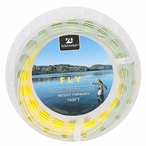 Fly fishing line with weight forward, 100ft length.