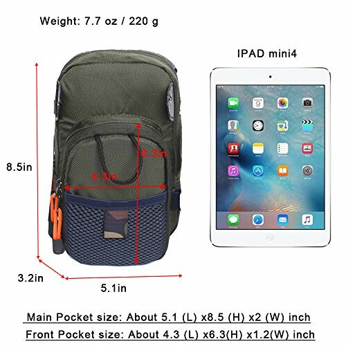 Small shoulder bag size comparison with iPad Mini 4.