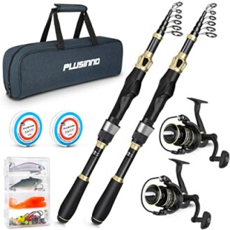 PLUSINNO Fishing Rod and Reel Combo